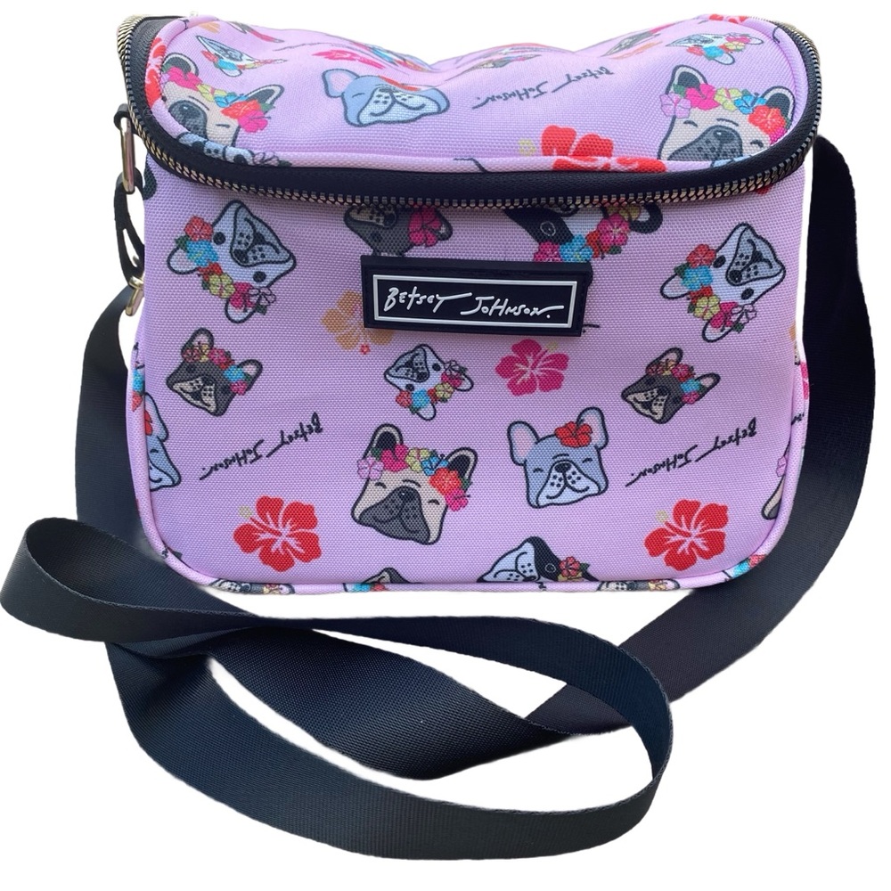 BETSEY‎ JOHNSON CUBE FRENCHIE BULLDOGS Insulated LUNCH TOTE NWOT